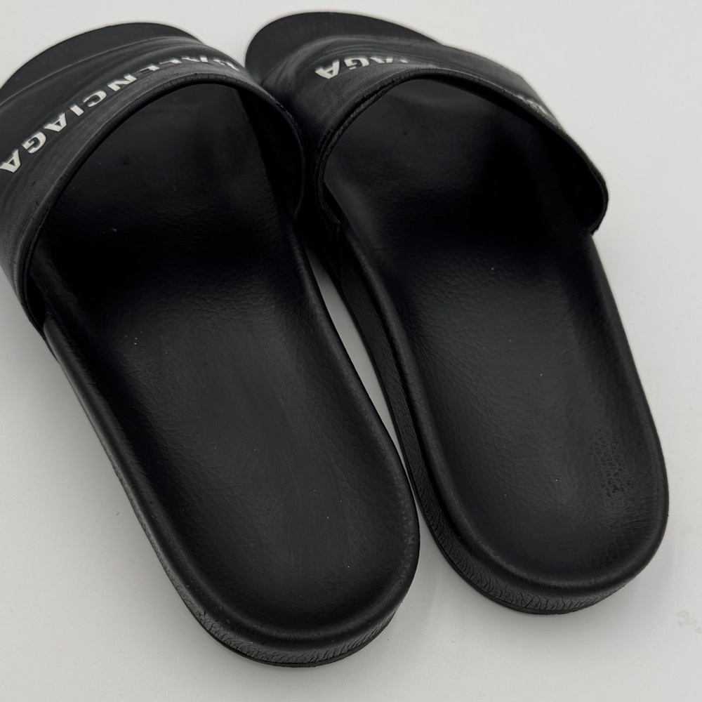 Balenciaga Black Logo Slides - Picture 5 of 6